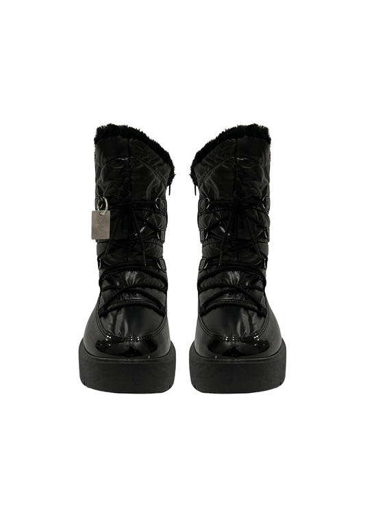 LACE-UP PUFFER BOOTS