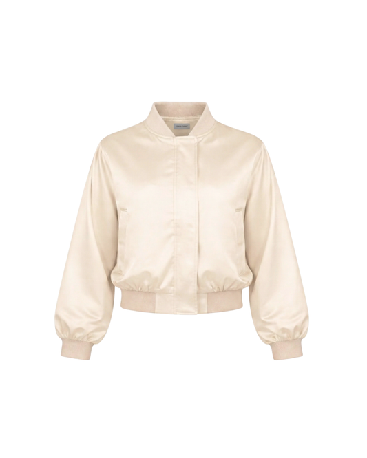 THE SPINE BOMBER JACKET [ice-beige]