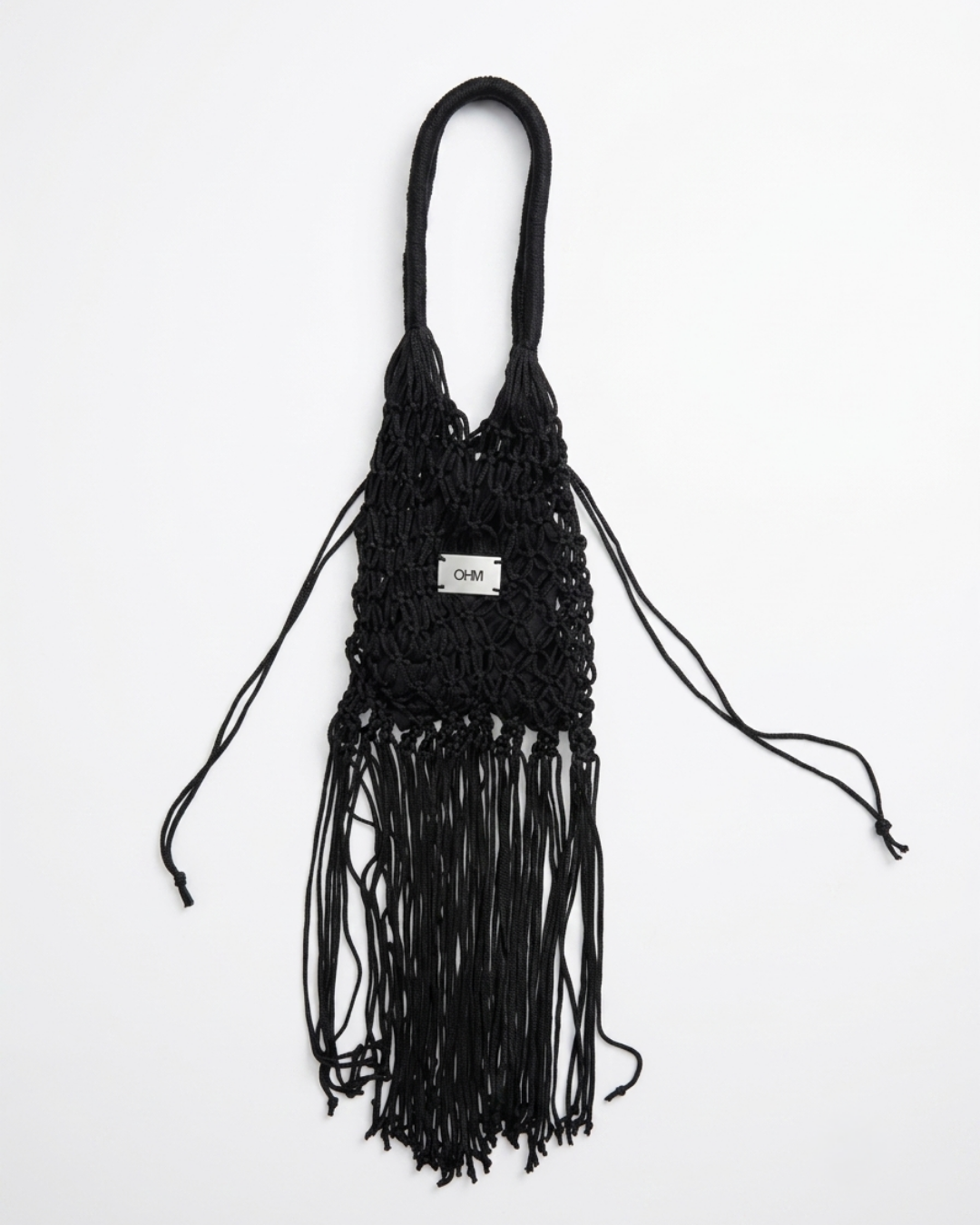 THE FRINGED TOTE BAG [jet-black]