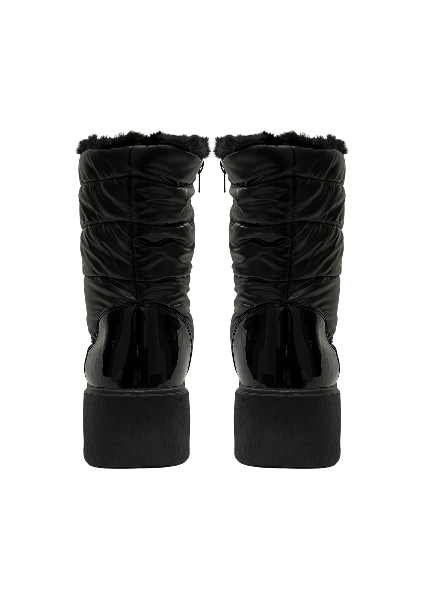 LACE-UP PUFFER BOOTS