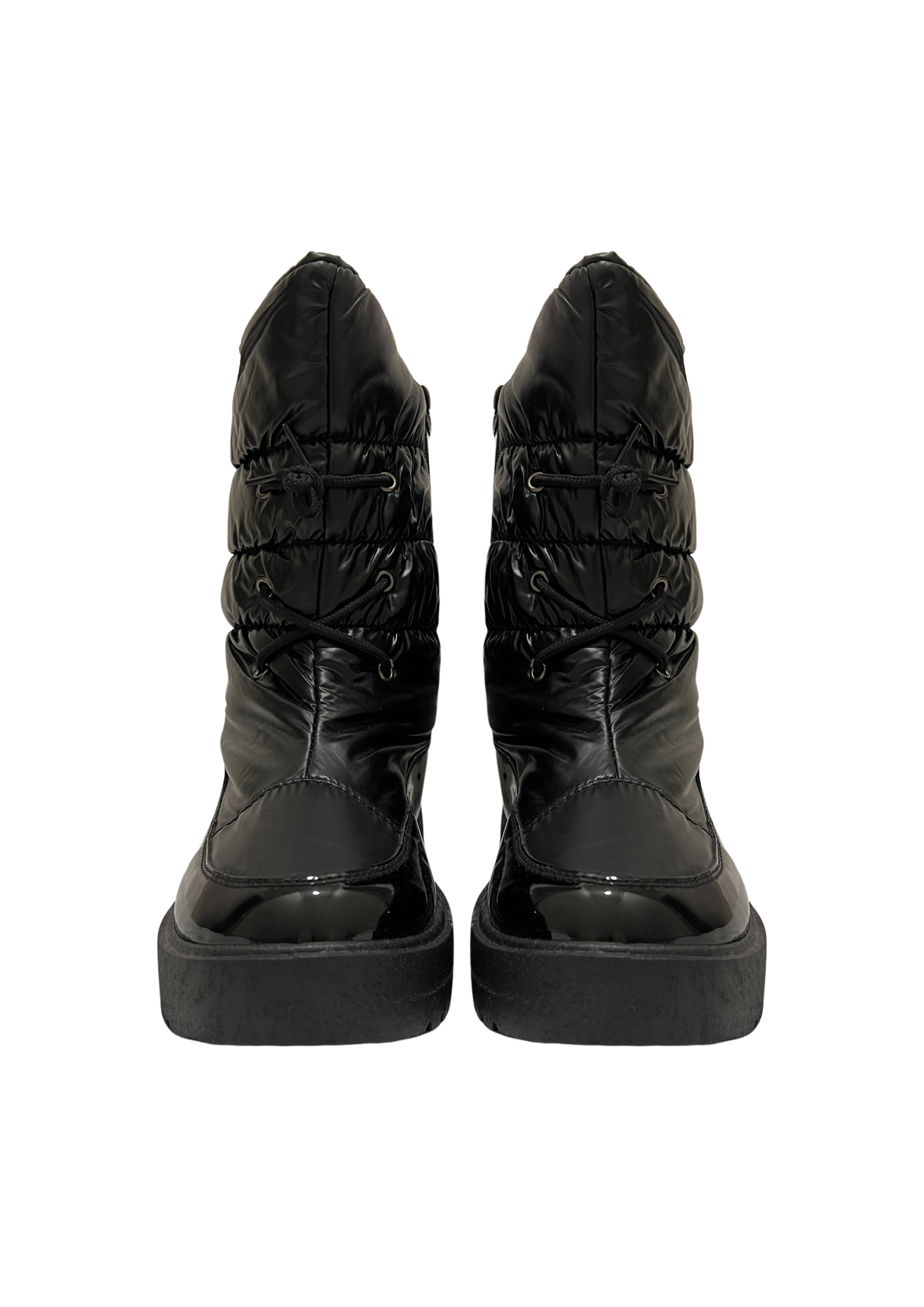 BLACKOUT STATEMENT PUFFER BOOTS