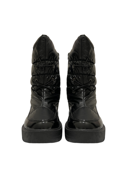 BLACKOUT STATEMENT PUFFER BOOTS