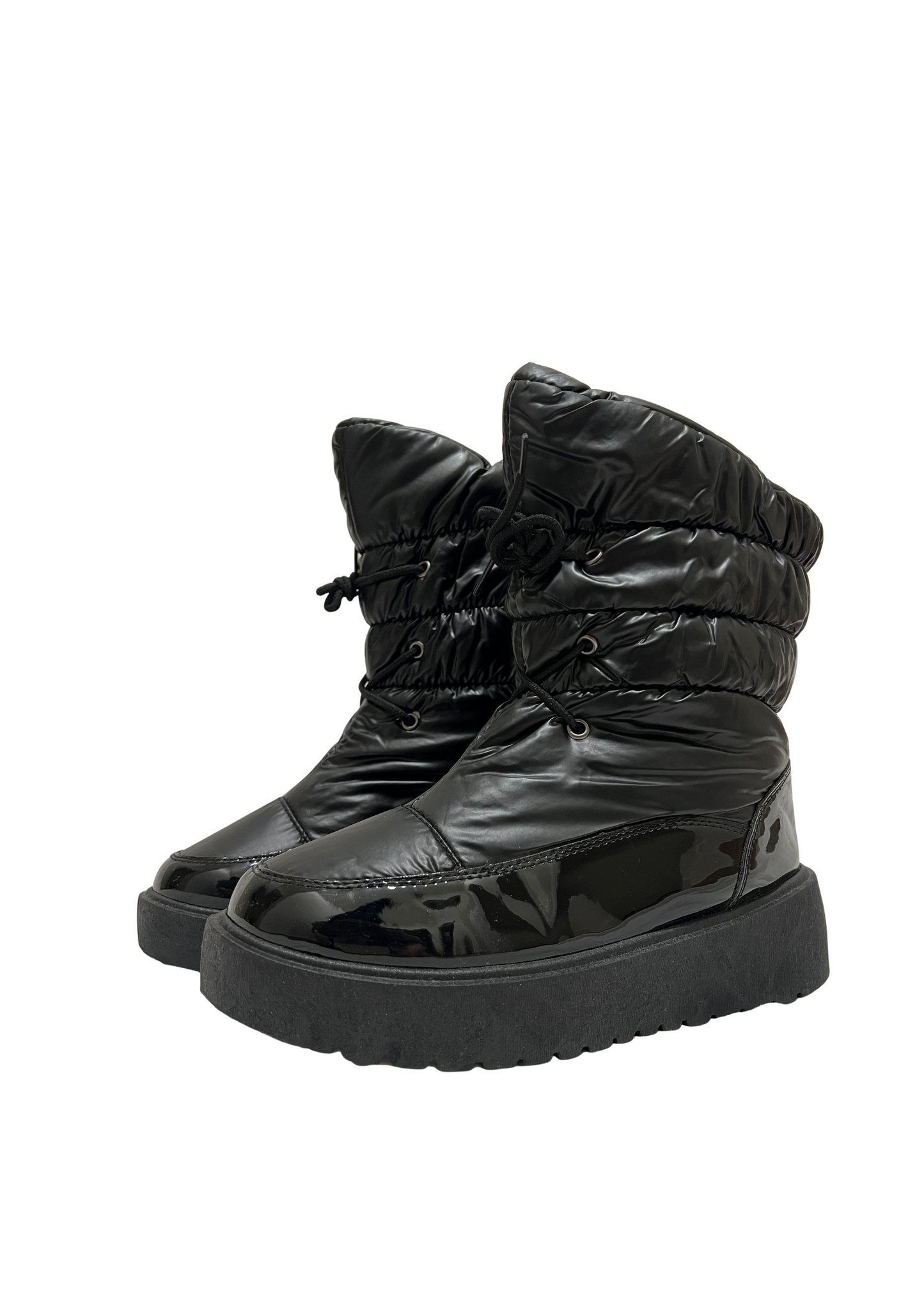 BLACKOUT STATEMENT PUFFER BOOTS