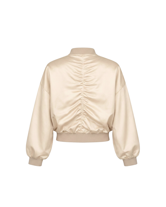 THE SPINE BOMBER JACKET [ice-beige]