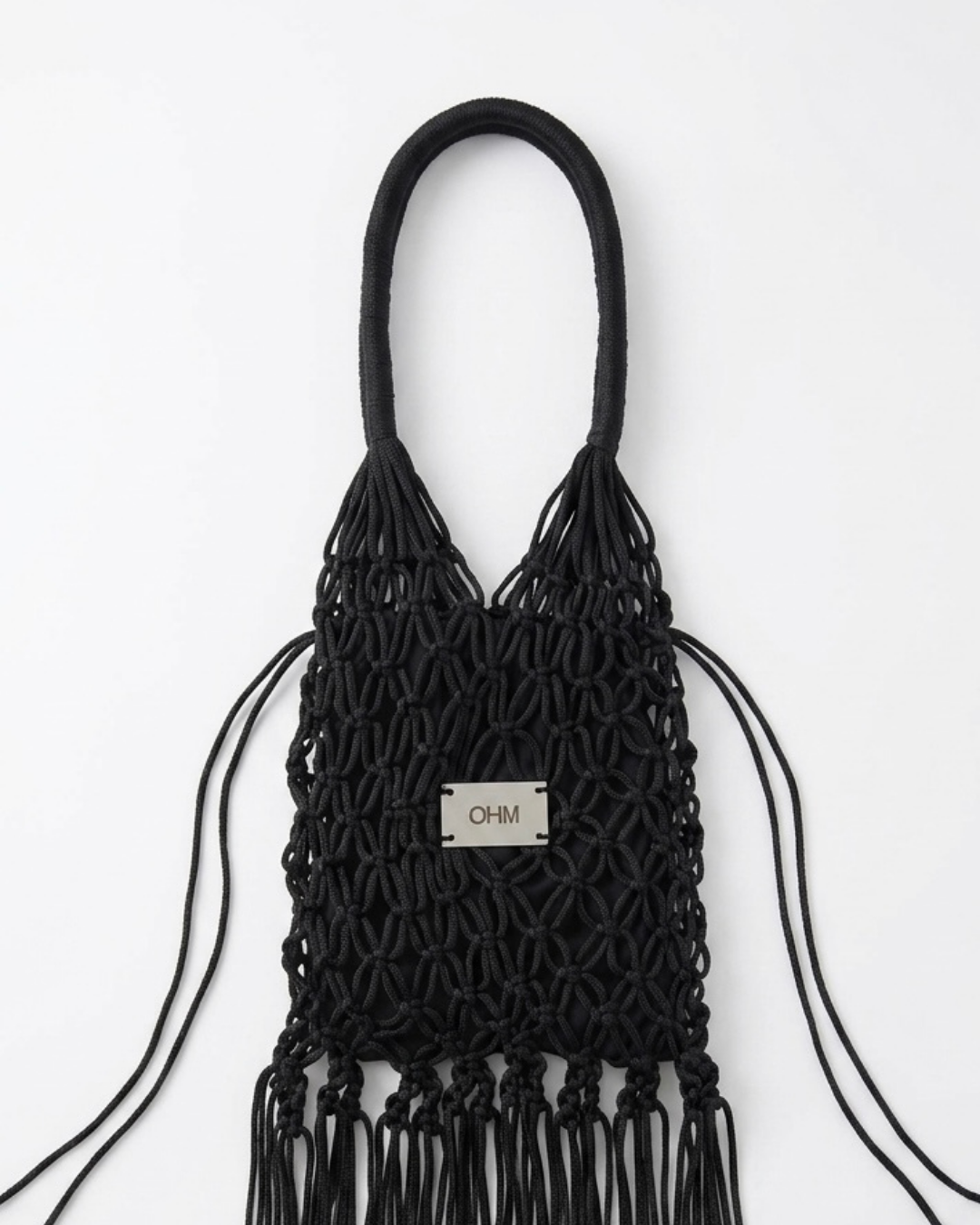 THE FRINGED TOTE BAG [jet-black]