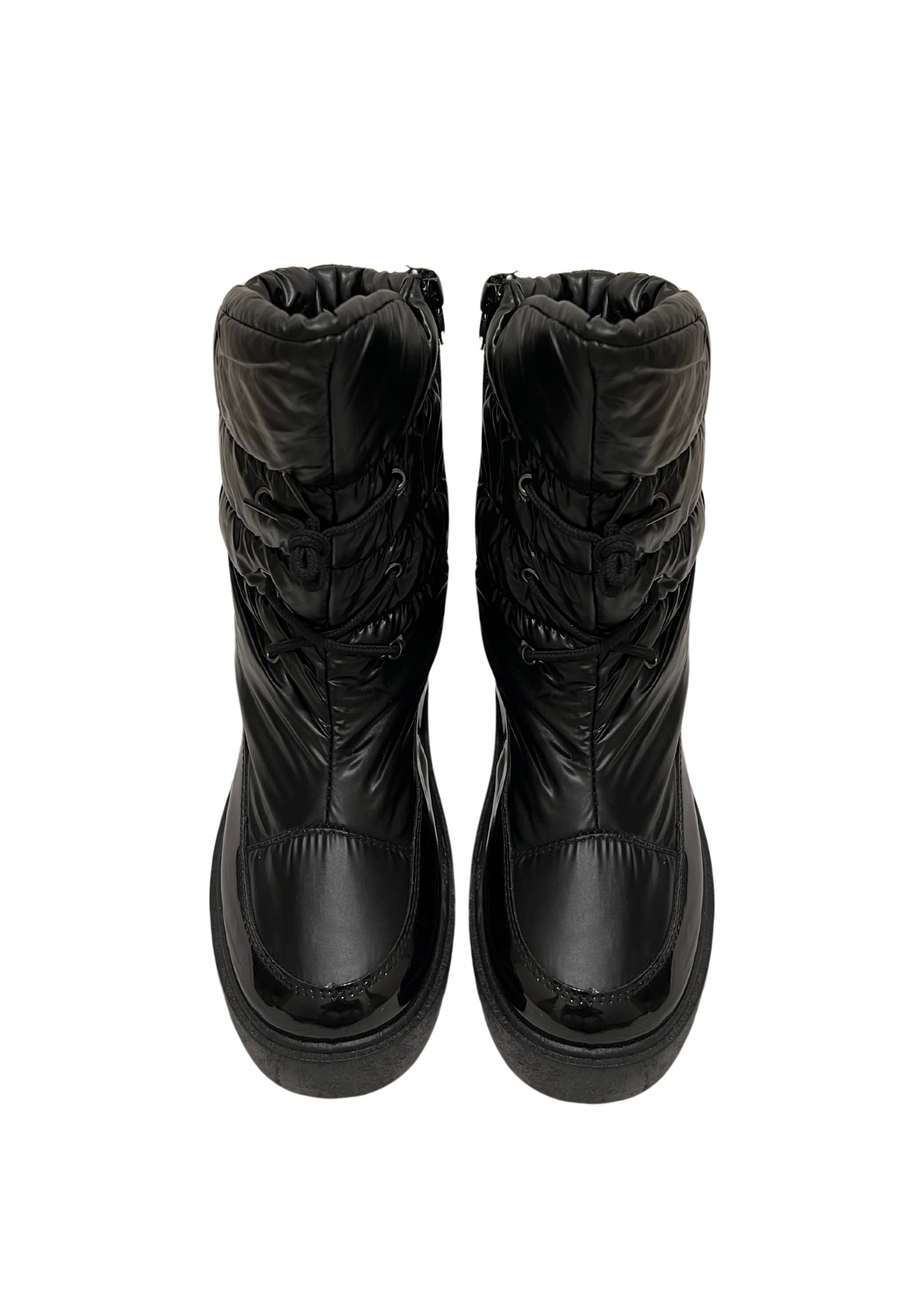 BLACKOUT STATEMENT PUFFER BOOTS