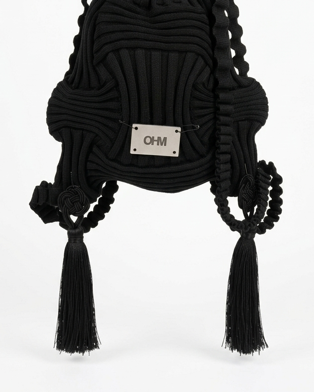 OHM KNITTED BAG [Pitch Black]
